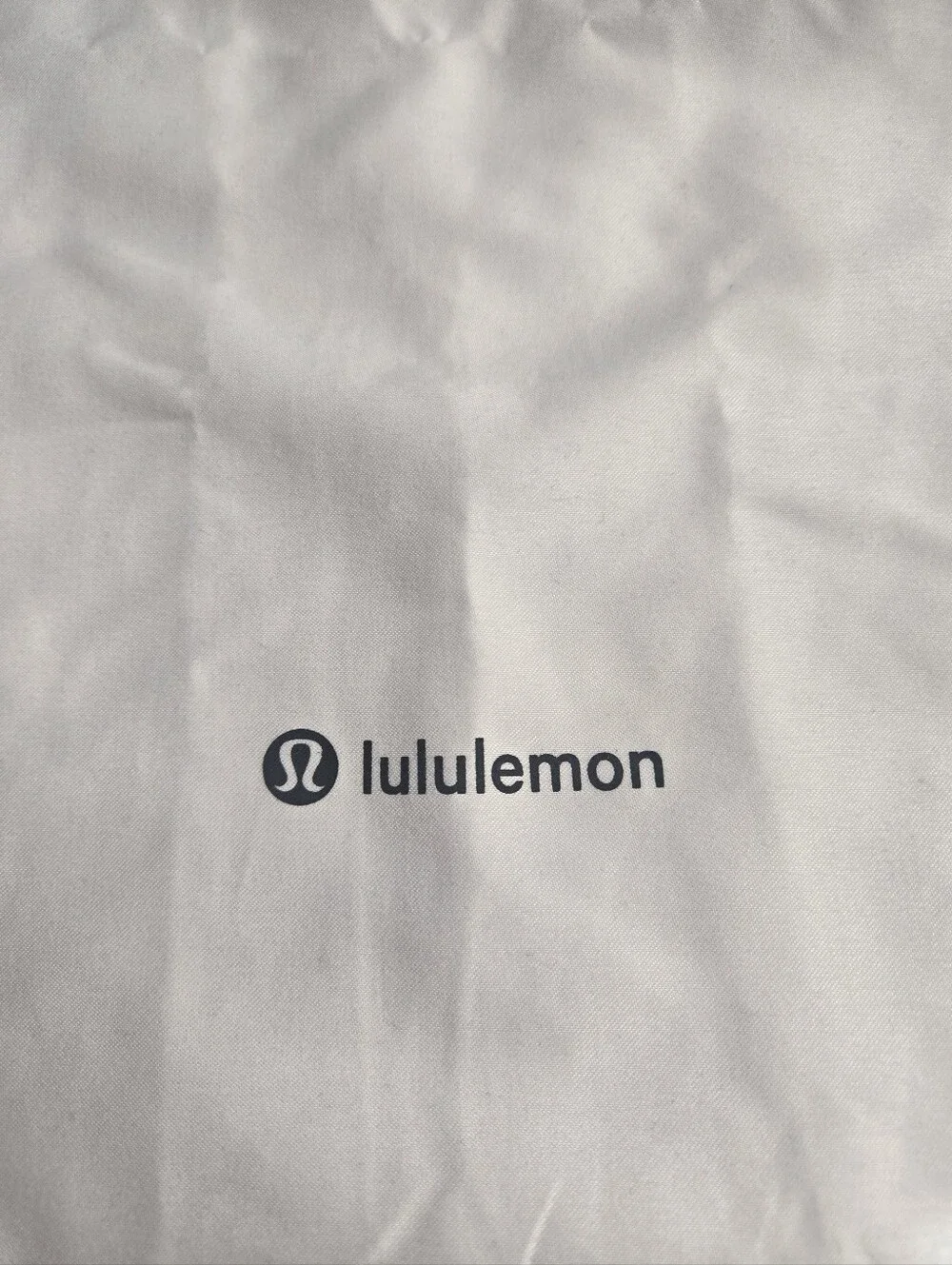 lululemon athletica White Drawstring Dust Bag with Logo